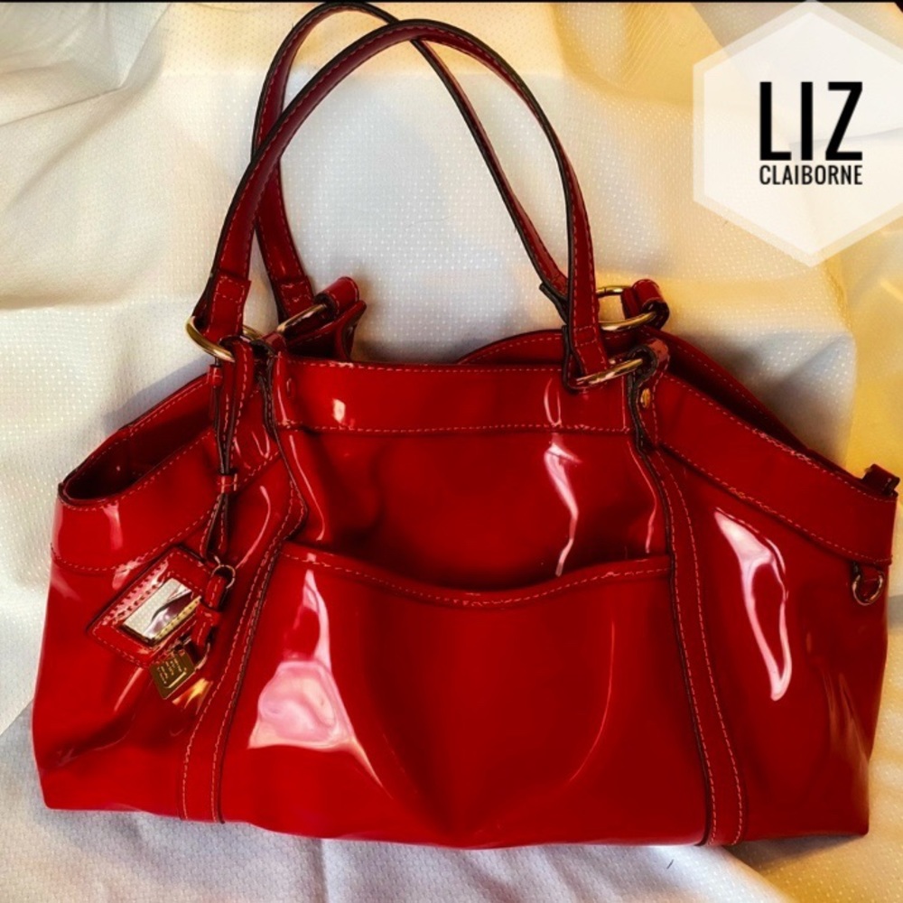 Liz Claiborne Red Patent Leather Bag